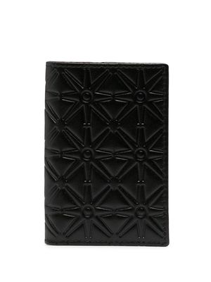 Comme Des Garçons Wallet geometric-debossed cardholder - Black