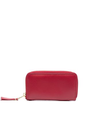 Comme Des Garçons Wallet leather zip wallet - Red