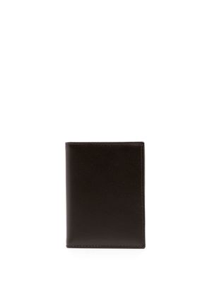 Comme Des Garçons Wallet logo-embossed leather cardholder - Brown