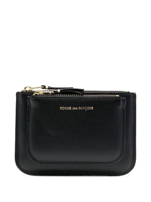 Comme Des Garçons Wallet logo-print calf-leather wallet - Black