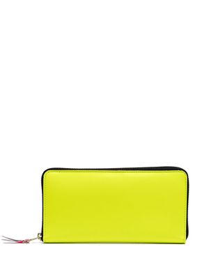 Comme Des Garçons Wallet rectangular zip-around wallet - Yellow