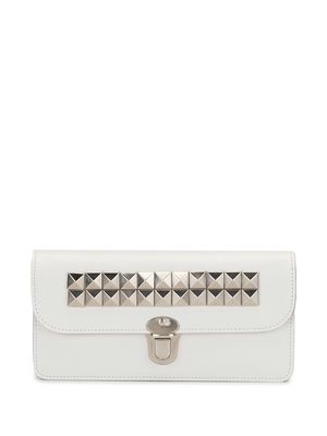 Comme Des Garçons Wallet studded leather wallet - White