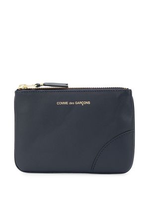 Comme Des Garçons Wallet top-zip leather pouch wallet - Blue