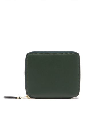 Comme Des Garçons Wallet - Zip-around Leather Wallet - Womens - Green