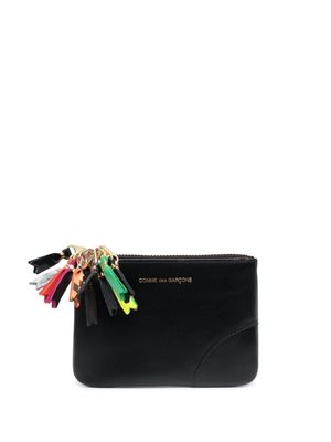 Comme Des Garçons Wallet zip-detailing leather wallet - Black