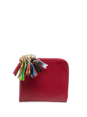 Comme Des Garçons Wallet zip-detailing leather wallet - Red