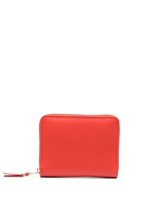 Comme Des Garçons Wallet zip-up leather purse - Red