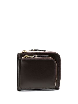 Comme Des Garçons Wallet zipped-pocket leather wallet - Brown