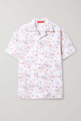 Commission - Floral-print Woven Shirt - White