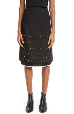 Commission Gender Inclusive Stella Studded Cotton Skirt in Night