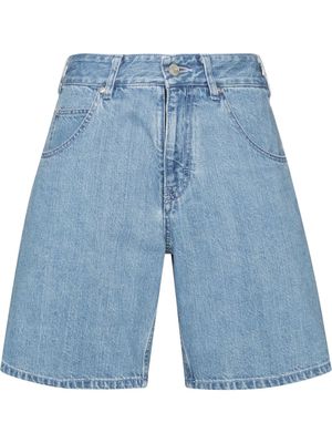 Commission high waist denim shorts - Blue