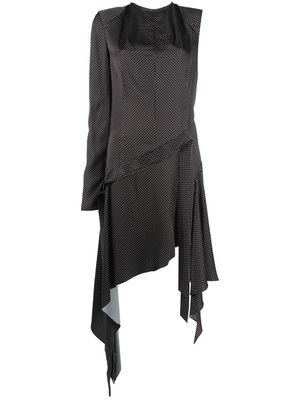 Commission Lasso asymmetric dress - Black