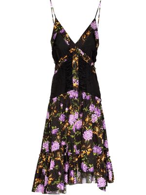 Commission Recess floral-print sleeveless dress - Black