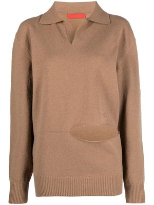Commission Rye cut-out jumper - Neutrals