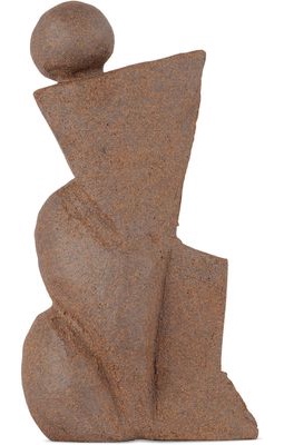 Common Body Brown Geometric Sculpture