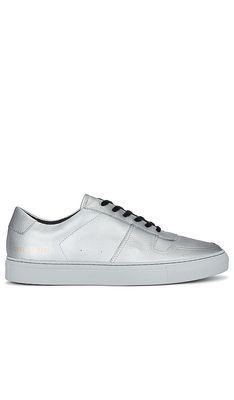 Common Projects Bball Classic Sneaker in Metallic Silver