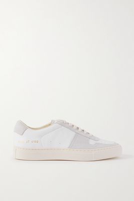 Common Projects - Bball Suede-trimmed Leather Sneakers - White