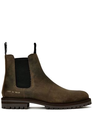 Common Projects chunky suede boots - Brown
