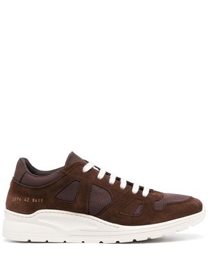 Common Projects Cross Trainer panelled sneakers - Brown