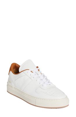 Common Projects Decades Low Top Sneaker in White/Orange
