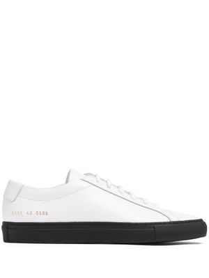 Common Projects lace-up contrasting sole sneakers - White