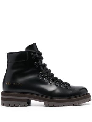 Common Projects lace-up hiking boots - Black