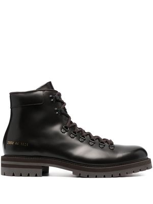 Common Projects lace-up leather ankle boots - 3621 BROWN