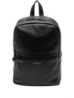 Common Projects logo-print leather backpack - 2967 BLACK