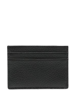 Common Projects logo-stamp leather cardholder - Black