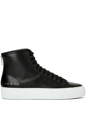 Common Projects rear zip-fastening lace-up sneakers - Black