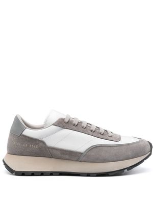 Common Projects reflective-panel suede sneakers - Grey