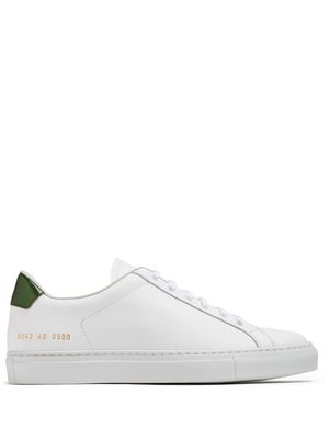 Common Projects Retro Classics logo-stamp leather sneakers - White
