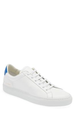Common Projects Retro Low Top Sneaker in White/Bluette