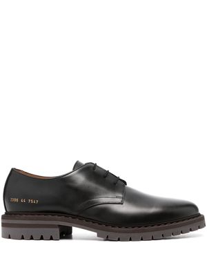 Common Projects serial-number leather Derby shoes - Black