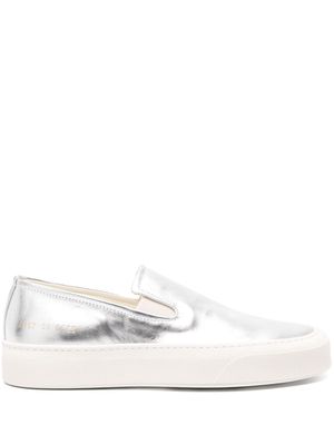 Common Projects slip-on metallic leather sneakers - Silver
