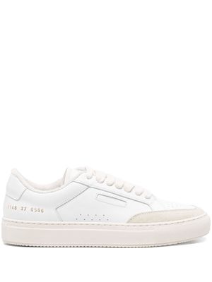 Common Projects stamped-numbers leather sneakers - White
