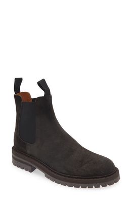 Common Projects Suede Chelsea Boot in Black 7547