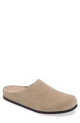 Common Projects Suede Clog in Taupe