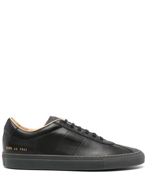 Common Projects suede-panel leather sneakers - Black