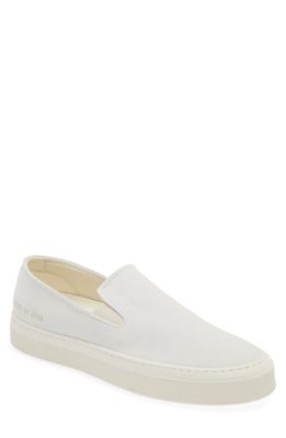 Common Projects Suede Slip-On Sneaker in White