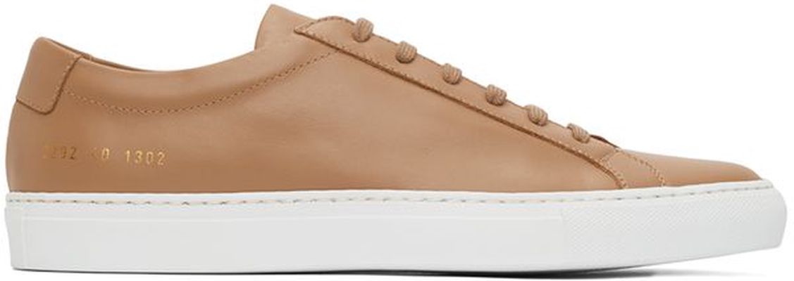Common Projects Tan Original Achilles Low Sneakers