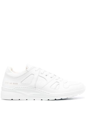 Common Projects Track Technical leather sneakers - White