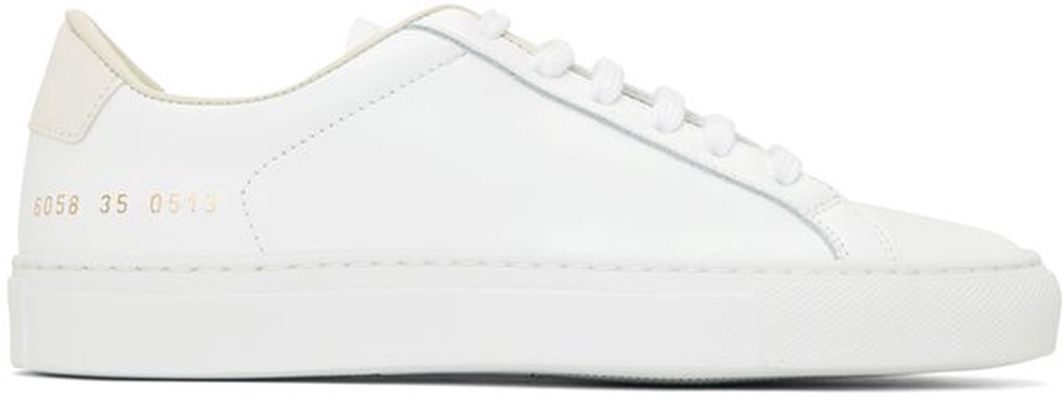 Common Projects White & Off-White Retro Low Sneakers
