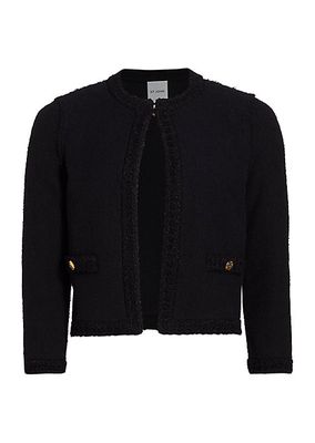 Compact Boucle Knit Jacket