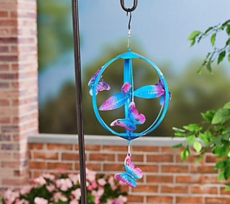 Compass Home Metal Animal Hanging Wind Spinner