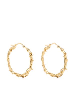 Completedworks 14kt gold-plated barb-wire earrings