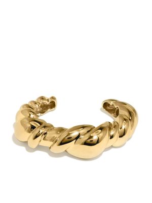 Completedworks 18kt gold plated Meandering cuff bracelet