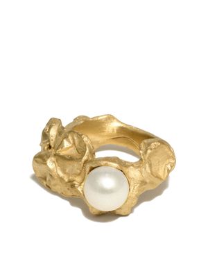 Completedworks Crushed Pearl ring - Gold