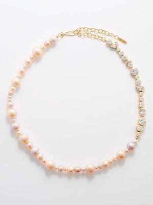 Completedworks - Freshwater Pearl & 14kt Gold-plated Necklace - Womens - Pearl