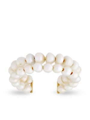 Completedworks freshwater pearl cuff bracelet - White